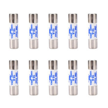 10X Multimeter 10 x 38mm 1000V 10A Cylinder Ceramic Fuse White