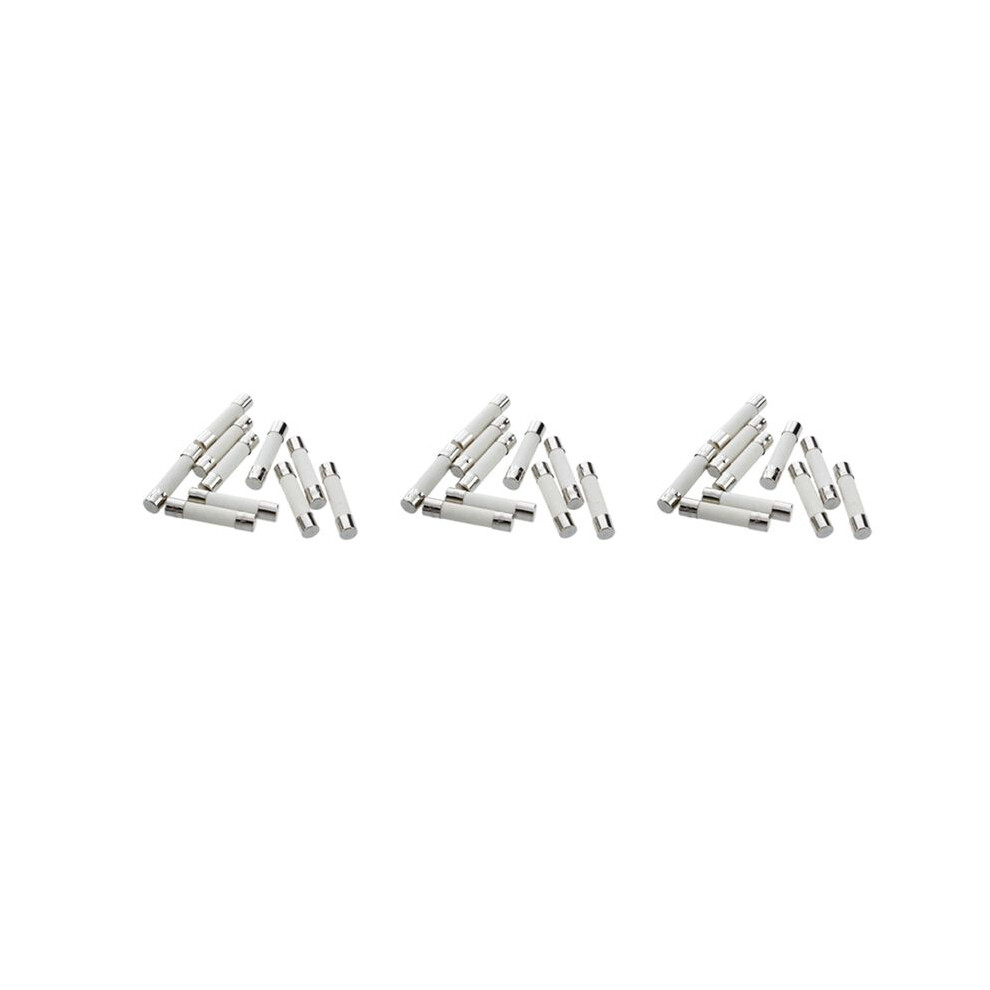30 Pcs Ac 250 V 15 A 6 X 30 Mm, High Speed Kick Cylindrical Fuse Tube Ceramic White + Silver 6031120235380