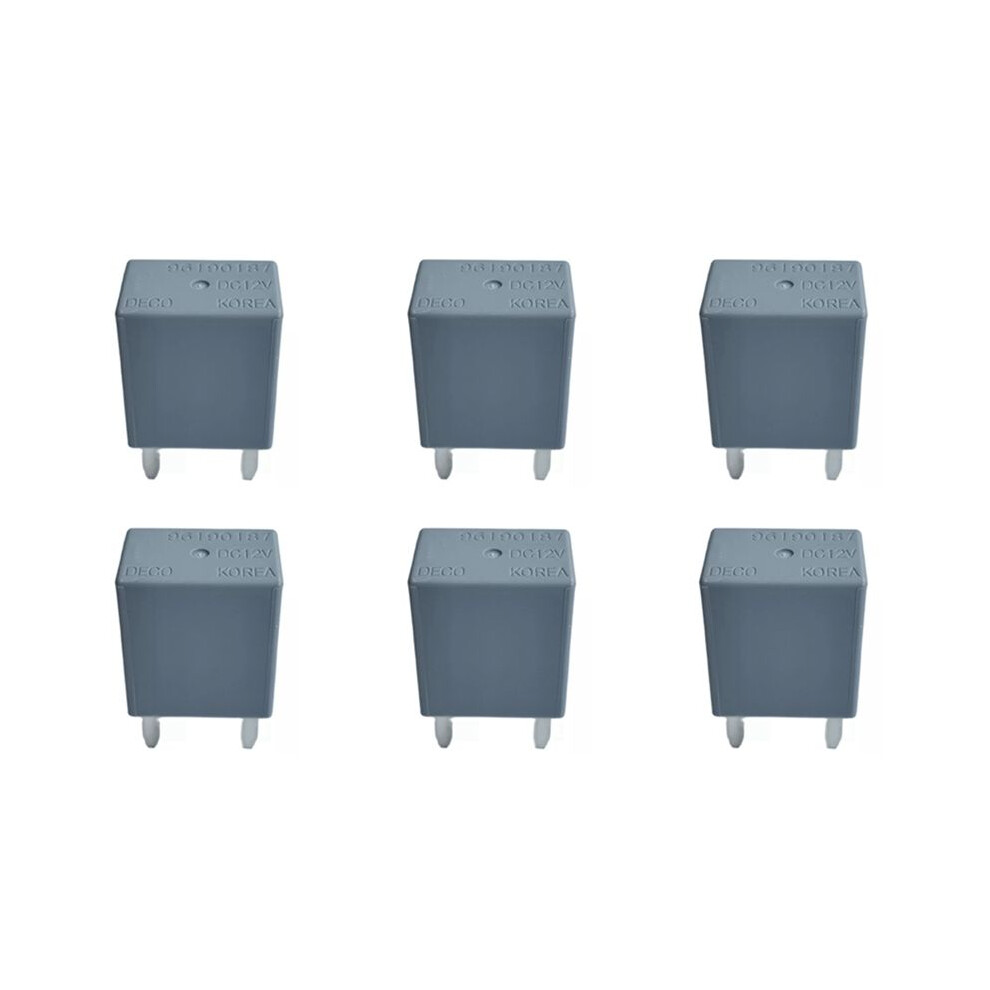 6X Automotive Relay For Optra / Aveo 96190187 Car Relay Grey 6031550451626