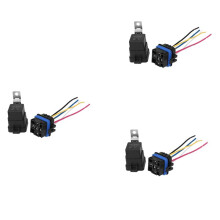 3X Waterproof Integrated Automobile Relay /12V 40A Auto Relay & Socket 5 Pin