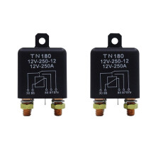 2X Car Relay 12V 250A Continuous Type High Power Motorcycle Battery Control  Terminal Automotive  Relay