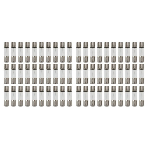 60 Pcs Electrical Components Glass Tube Fuse 250V 5A