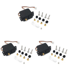 3X Verbesserter FY-S3 SB1513 2,8 Kg 5-Draht-Servo mit Metallgetriebe für Feiyue High Speed RC-AutozubehöR