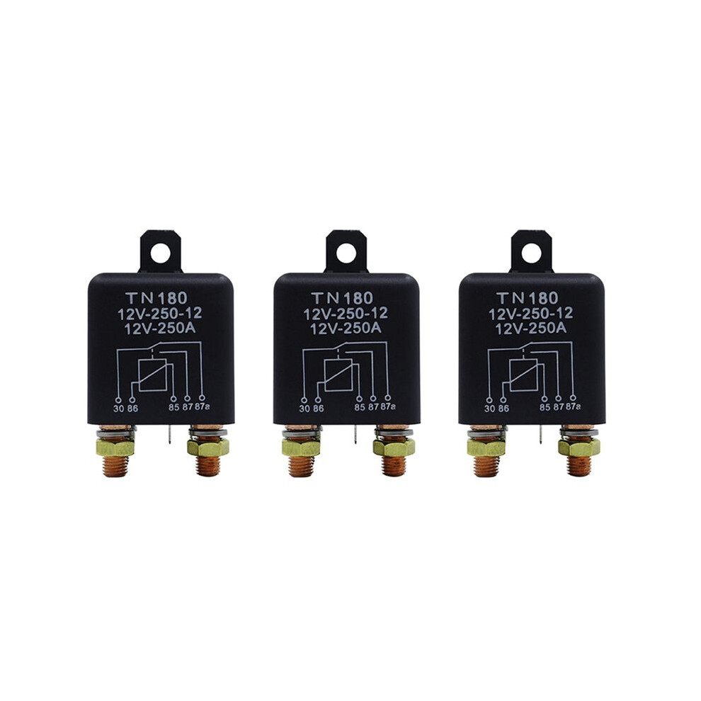 3X Car Relay 12V 250A Continuous Type High Power Motorcycle Battery Control Terminal Automotive Relay 6033770599096