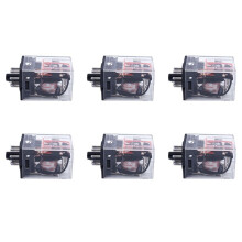 6X AC 220V/230V Coil Voltage PCB Power Relay 8 Pins DPDT 2NO 2NC MK2P-1