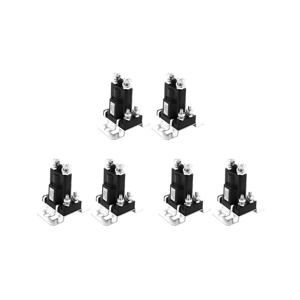 6Pcs 4 Terminal 12V 500A Car Start Relay Dual Battery Isolator Automobile Start Solenoid Relay Car /Off Power 6033897211543