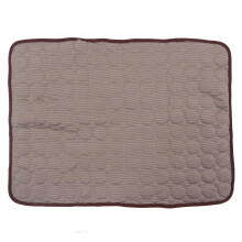 Tapis rafraîchissant pour animaux de compagnie, coussin doux et réutilisable en soie glacée, lavable, avec côté en maille respirante, pour