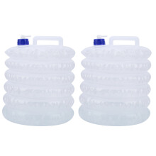Serbatoio d'acqua portatile con rubinetto, design pieghevole salvaspazio, borsa per l'acqua in PVC resistente, leggero e flessibile per avventure