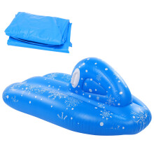 Inflatable Snow Sled Tubes for Kids and Adults, Durable Downhill Sprinter Toboggan Snow Sled with Built In Handles, Thickened Heavy Duty Hard Bottom D
