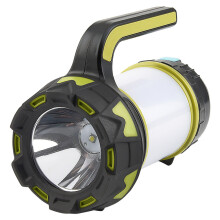 Lanterna de acampamento recarregável, lanterna de sobrevivência de emergência com lanterna LED multimodo, lanterna com bateria externa para