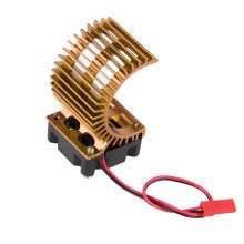 Dissipador de calor com ventoinha para motor de carro RC escala 1/10, dissipador de calor com ventoinha de 5V adequado para motores 540 e 550,