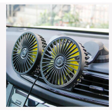 Ventilador USB para asiento de coche con diseño de abrazadera para reposacabezas, ideal para la circulación de aire en los asientos traseros,
