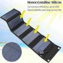 Portable Solar Charger, High-performance Solar Panels for Outdoor Adventures, Waterproof, Lightweight and Thin Design for Campers and Hikers