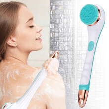 Peeling do ciała, zaawansowany system oczyszczania z funkcją masażu, zdejmowana konstrukcja ułatwiająca przechowywanie i podróżowanie,