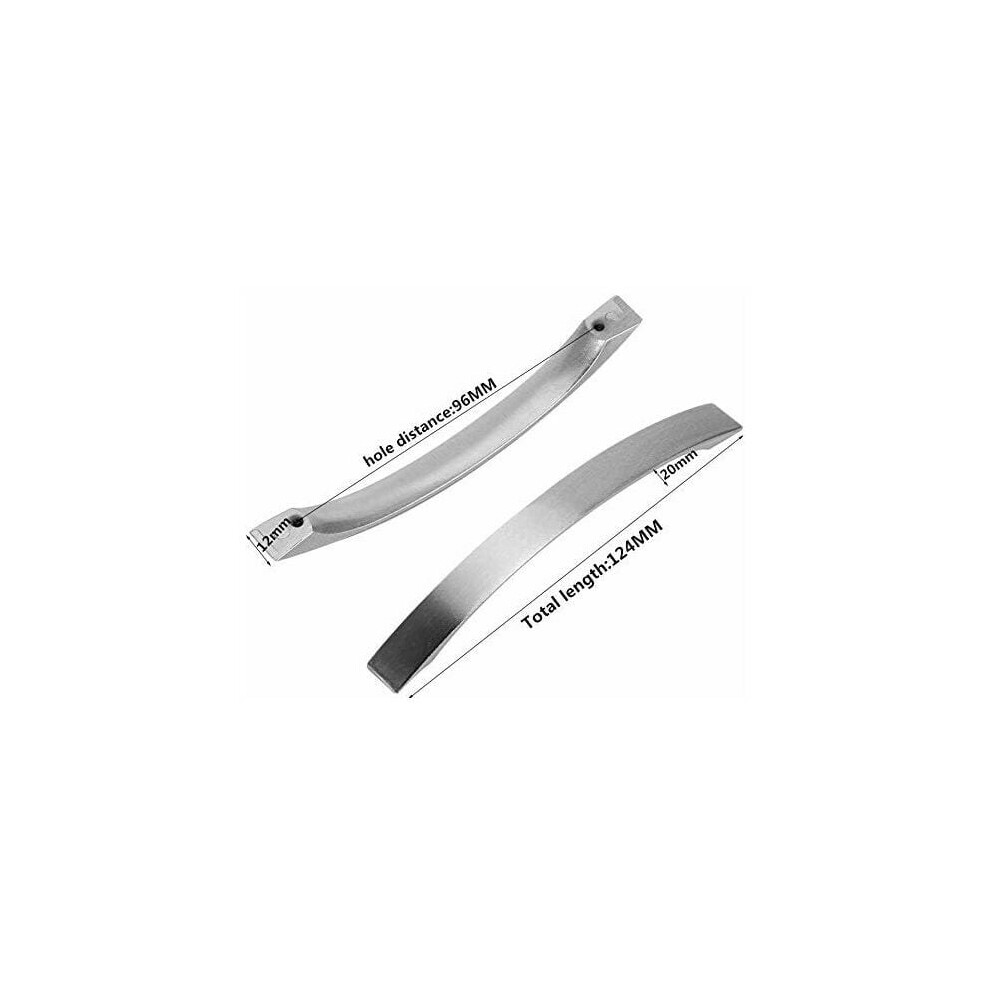Modern Kitchen Cabinet Hardware, Brushed Satin Nickel Pull Handles For Furniture, Drawers, Cabinets - Contemporary Design, Easy Installation 9169997202710