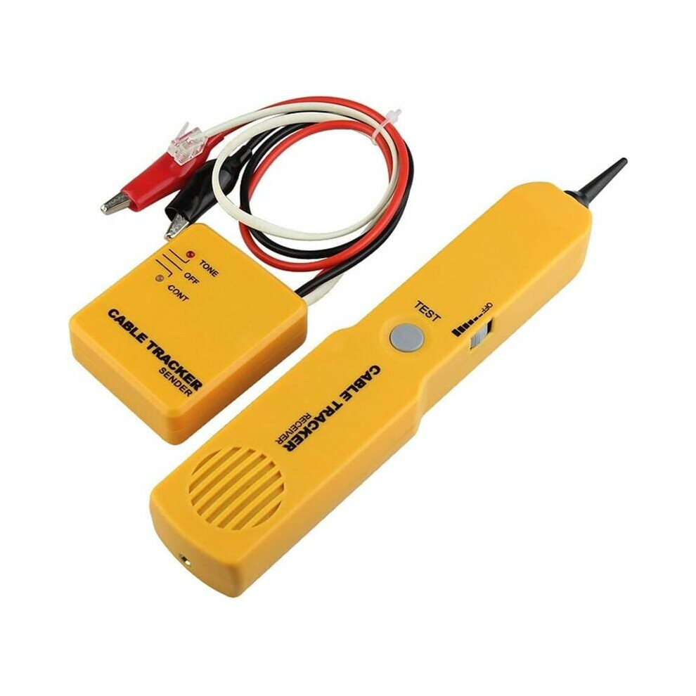 Wire Tracker For Network Cables, Circuit Continuity Tester With Fast And Accurate Results Telephone Line Tester, Tone Generator Probe Kit For Telecom 9004841797762
