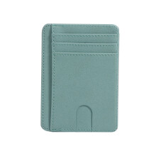 Card Holder Men's Women's Wallet PU Leather RFID Blocking-Green