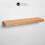 (60 cm, Natural Oak) Rustic Chunky Floating Shelf Handmade from Solid Wood 6x1.5 reclaimed scaffold 4