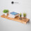 (110 cm, Walnut) Live Edge Rustic Floating Shelf made from Solid Wood, Chunky Old Slab 2