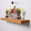 (60 cm, Dark Oak) Industrial Rustic Floating Shelf Solid Wood Chunky Handmade with Brackets 9x2 3