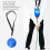 Inflatable Blue Swing Trainer Ball with Adjustable Lanyard for Beginners 4