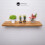 (150 cm, Antique Pine) Live Edge Rustic Floating Shelf Solid Wood, Wayne Edge Chunky Old Slab Dark Oak 4