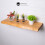 (150 cm, Antique Pine) Live Edge Rustic Floating Shelf Solid Wood, Wayne Edge Chunky Old Slab Dark Oak 3