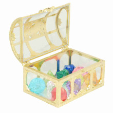 10PCS Acrylic Underwater Gem Diving Toys in Gold Treasure Box for Kids