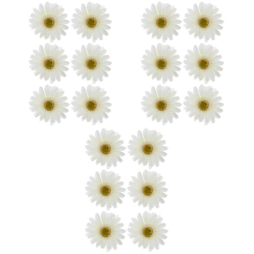 36Stk Haaraccessoires Weiß Stoff Für Kinder 2