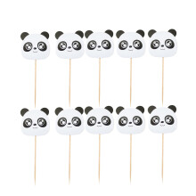 24Stk Tierische Panda Cake Toppers Aus Papier Für Cupcakes Und Kuchen