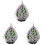 3Stk Aromatherapie Duftanhänger Kette Farben 2