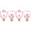 4Sets Schmuckset Blumen Plastik Halskette Armband 2