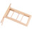 2Stk Beige Mini Holzfenster Langlebig Für Puppenhaus 3