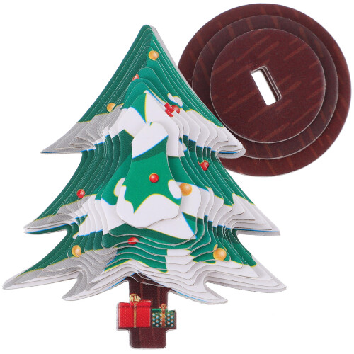 3Sets 3D DIY Weihnachtsbaum Papier Puzzle Bunt Kinder Geschenk