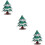 3Sets 3D DIY Weihnachtsbaum Papier Puzzle Bunt Kinder Geschenk 5