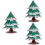 3Sets 3D DIY Weihnachtsbaum Papier Puzzle Bunt Kinder Geschenk 4