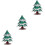 3Sets 3D DIY Weihnachtsbaum Papier Puzzle Bunt Kinder Geschenk 3