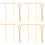 4Sets Sandtisch Rechen Bambus Khaki Mini Garten 7