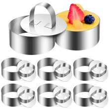 40Sets Backringe Für Kuchen Mousse Mit Praktischem
