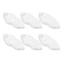 18Stk Wolkenförmige Keramik Essstäbchenhalter Transparent Für