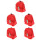 5Stk Roter Stoff Mini Rucksack, Dekoratives Mini Accessoire 8