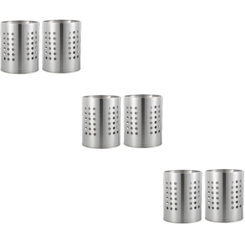 6Stk Besteckhalter Organizer Für Und in Silber 2