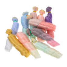 20St Poppenpruiken Krullend Hittebestendig Assorti Voor Decoratie