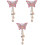 3St Roze Badge Reel Decoratief En Stevig 3