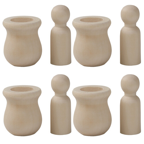 40Sets Khaki, Hout Voor Kinderen
