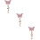 3St Roze Badge Reel Decoratief En Stevig 7