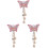 3St Roze Badge Reel Decoratief En Stevig 2