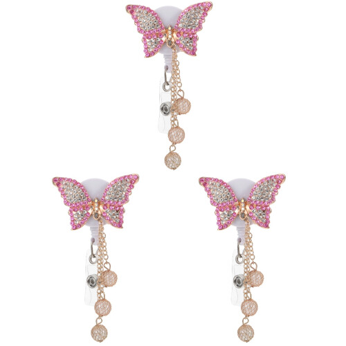 3St Roze Badge Reel Decoratief En Stevig 1