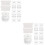 2Sets Wit Louver Accessoires Vertical Blind Ketting Voor Decoratie 6