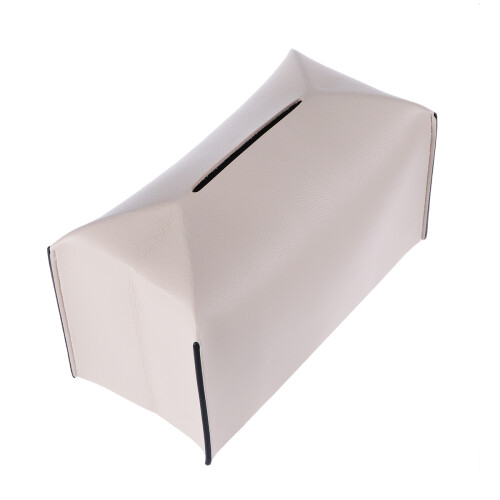3St Beige Multifunctionele Tissuebox Met Opbergvak Voor Auto